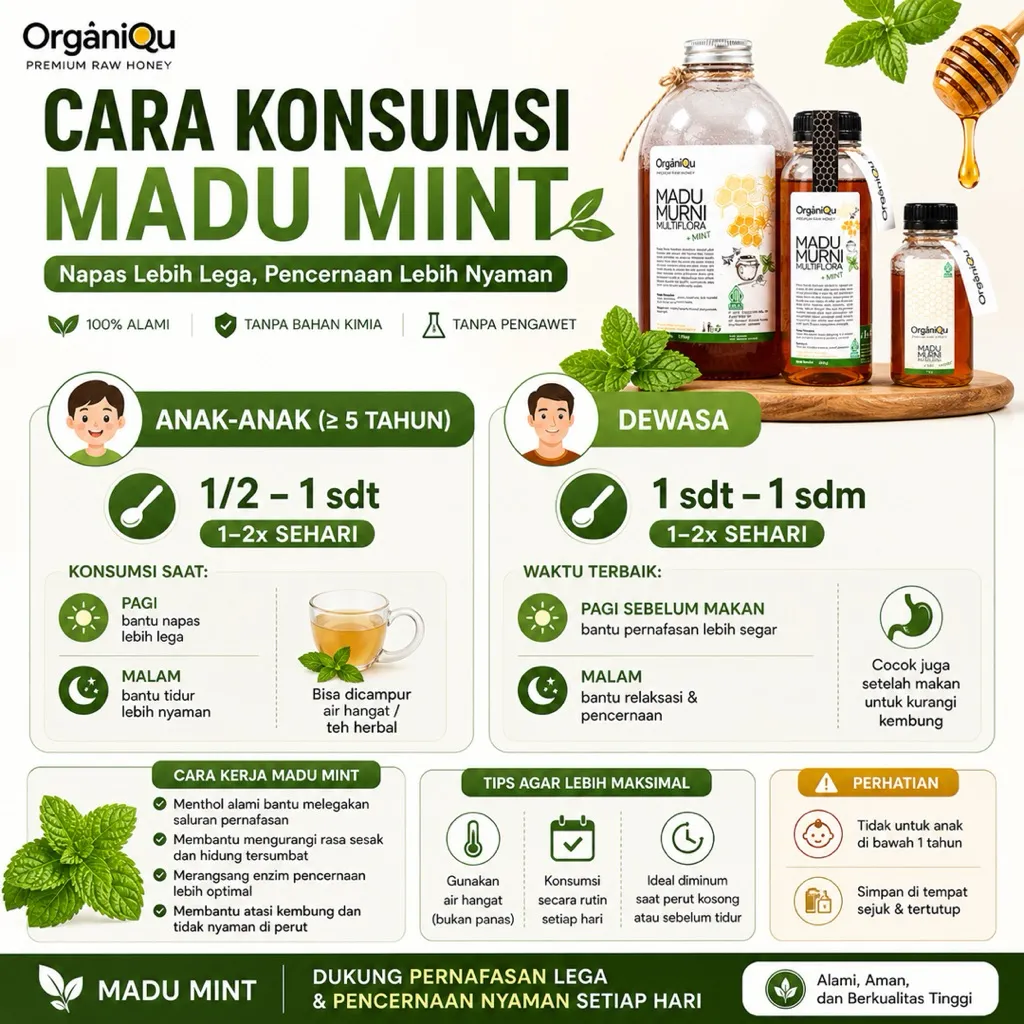 Madu Murni Multiflora + Mint - Image 3