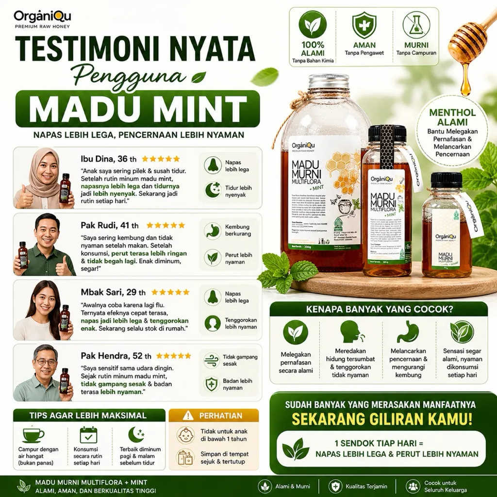 Madu Murni Multiflora + Mint - Image 4