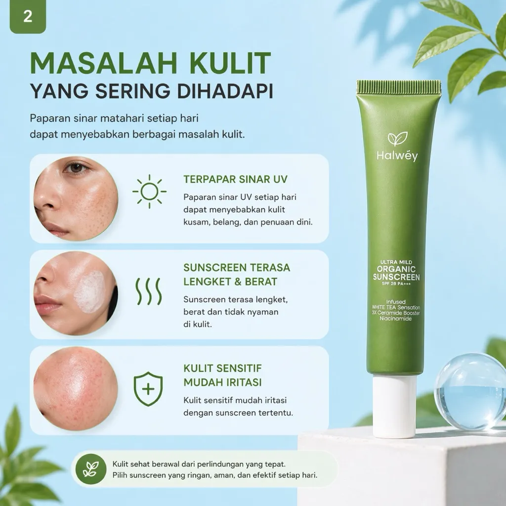 Ultra Mild Organic Sunscreen SPF28 PA+++, 15gr - Image 2