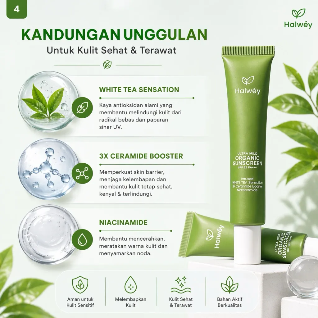 Ultra Mild Organic Sunscreen SPF28 PA+++, 15gr - Image 4