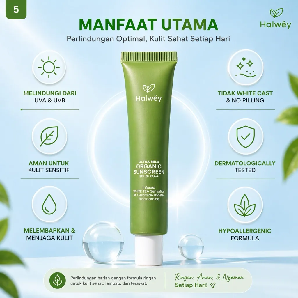 Ultra Mild Organic Sunscreen SPF28 PA+++, 15gr - Image 5